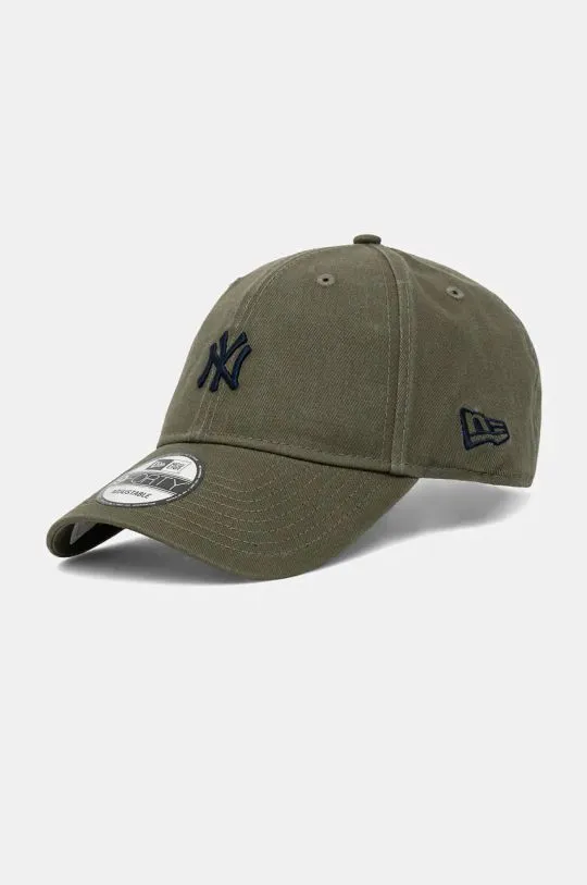 New Era cotton baseball cap WASHED 9FORTY® NEW YORK YANKEES green color with an application 60565336