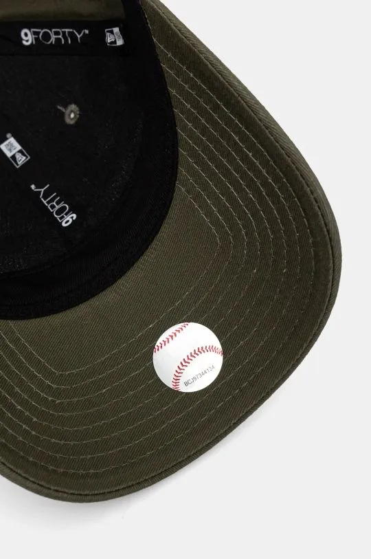 New Era cotton baseball cap WASHED 9FORTY® NEW YORK YANKEES green color with an application 60565336