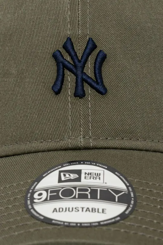 New Era cotton baseball cap WASHED 9FORTY® NEW YORK YANKEES green color with an application 60565336