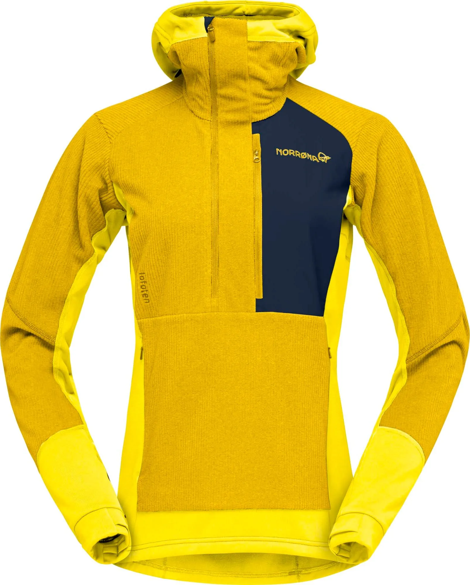 Norrøna Women's Lofoten Thermal Pro Hood Blazing Yellow/Sulphur | Buy Norrøna Women's Lofoten Thermal Pro Hood Blazing