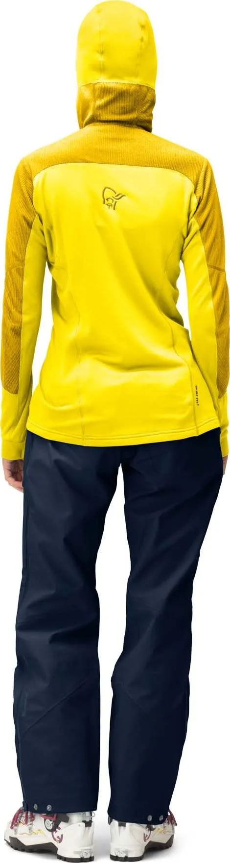 Norrøna Women's Lofoten Thermal Pro Hood Blazing Yellow/Sulphur | Buy Norrøna Women's Lofoten Thermal Pro Hood Blazing