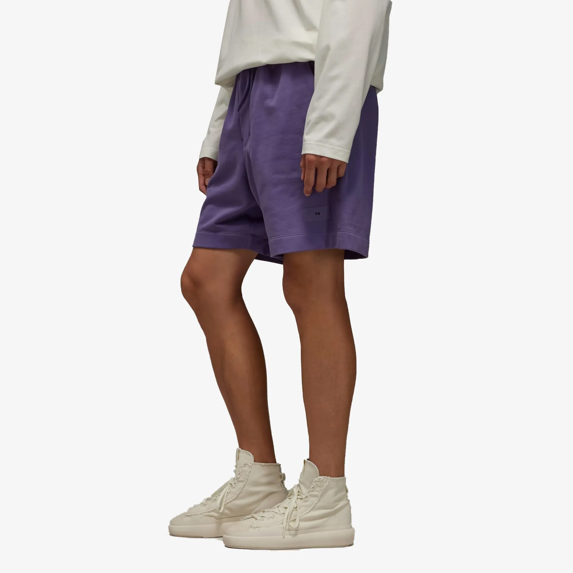 ORGANIC COTTON TERRY SHORTS 'TECH PURPLE'