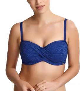 Panache Anya Crochet Twist Bandeau Underwire Bikini (SW1253) - French Blue