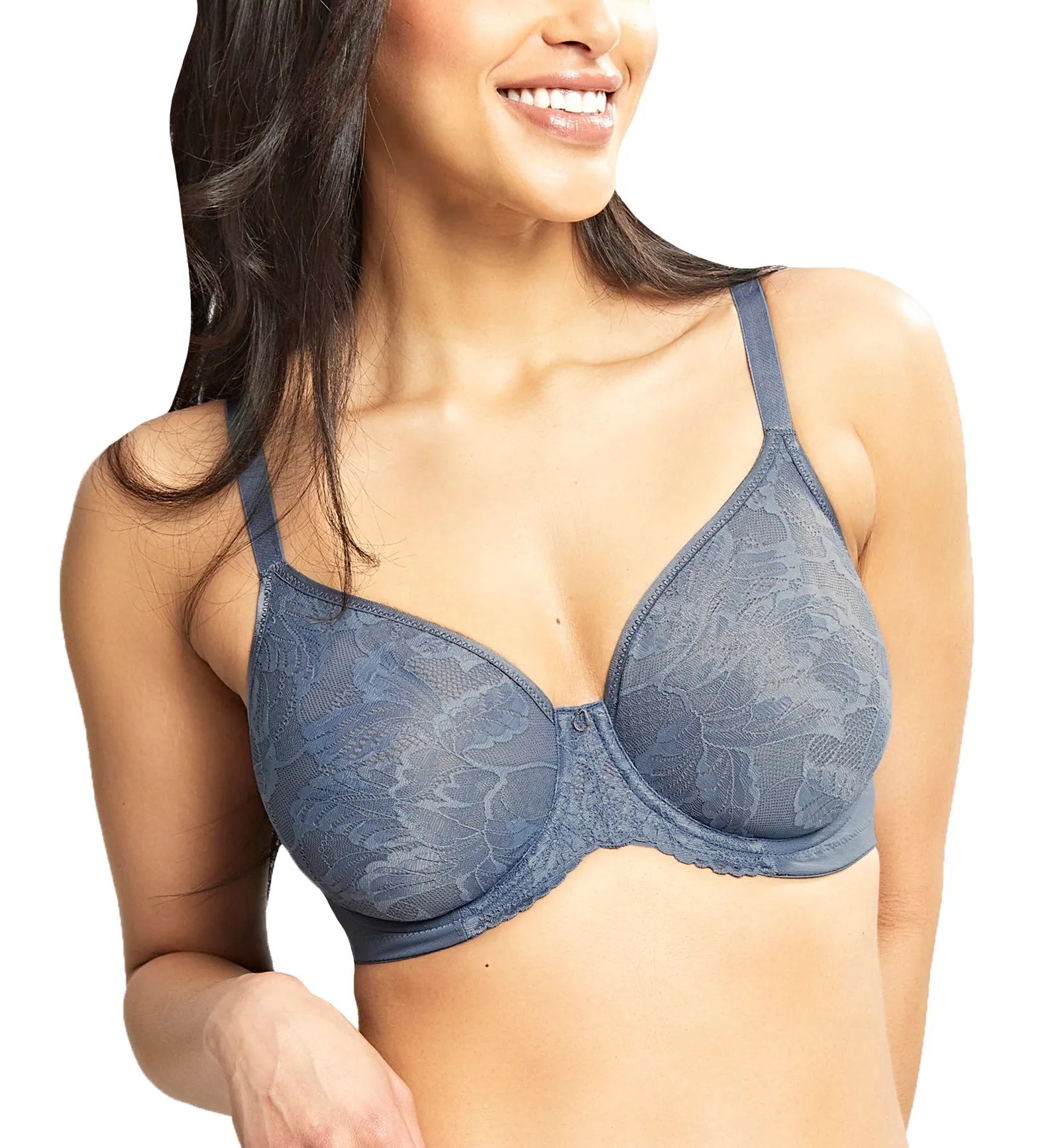 Panache Radiance Molded Non-padded Underwire Bra (10461) - Steel Blue