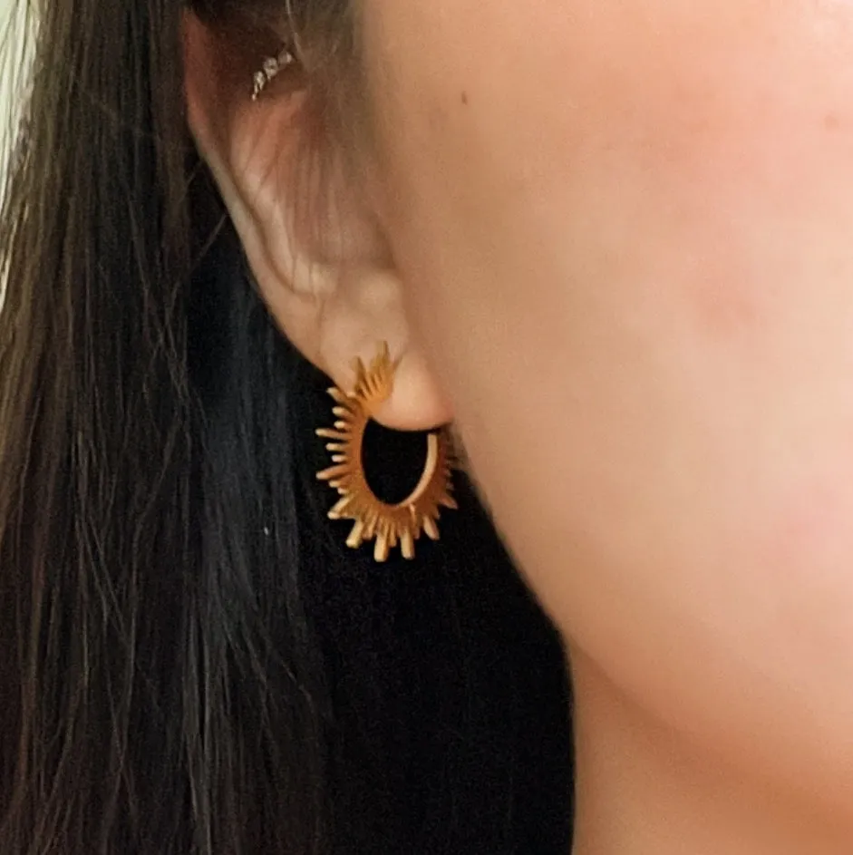 Pinay Pride Sun Hoop Earrings