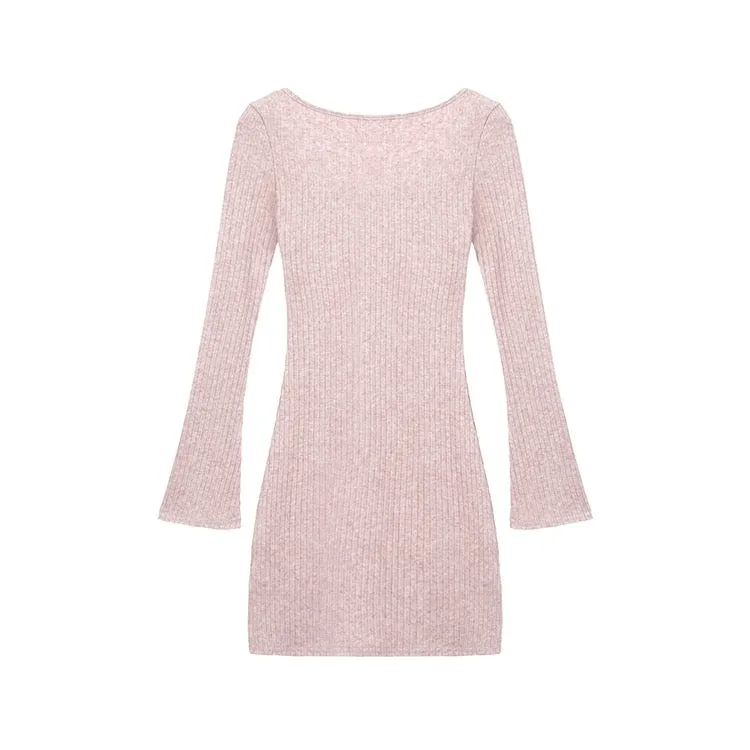 Pink Knit Dress