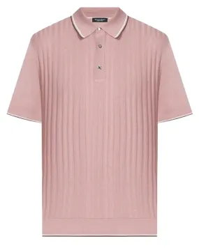 Pink Knit Polo