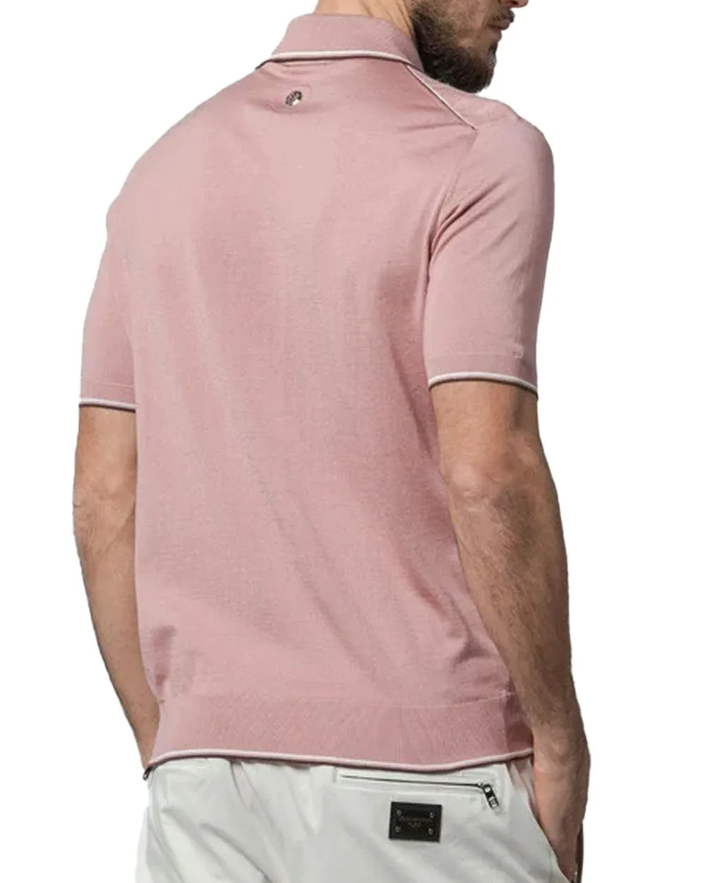 Pink Knit Polo