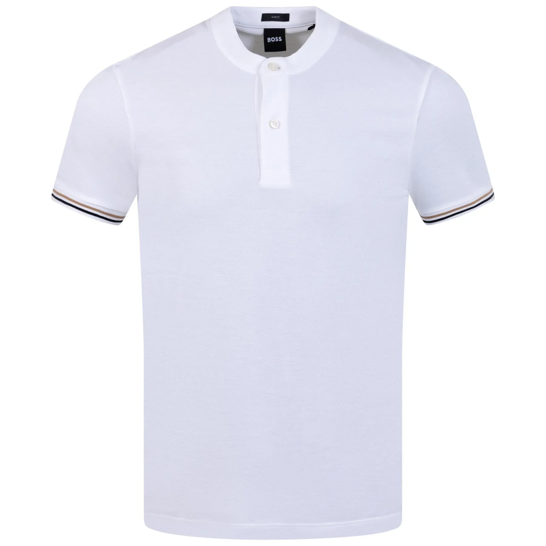 Pollini 01 Jersey Cotton Slim Fit Polo White - AW23