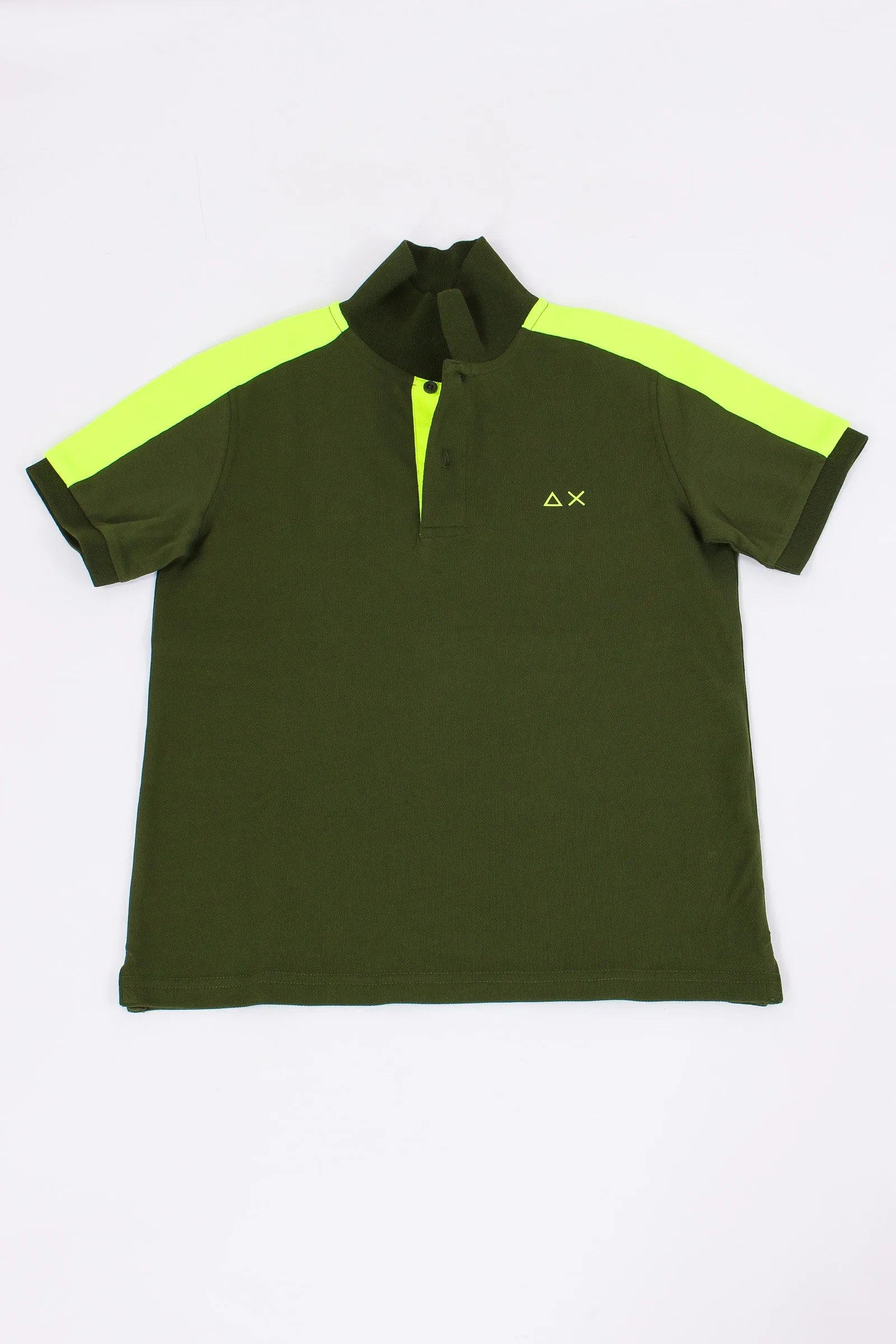 Polo Banda Fluo Spalla Verde