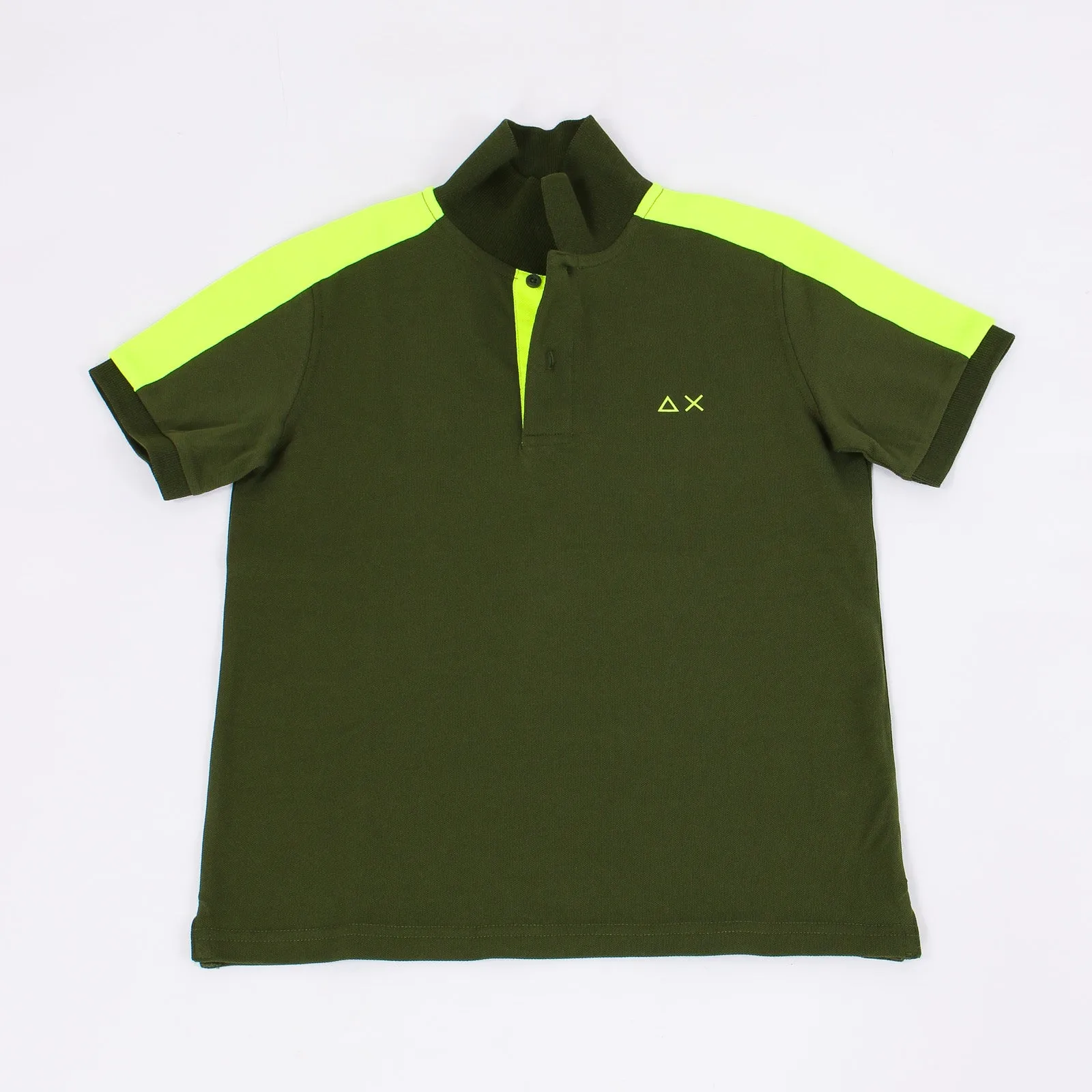 Polo Banda Fluo Spalla Verde