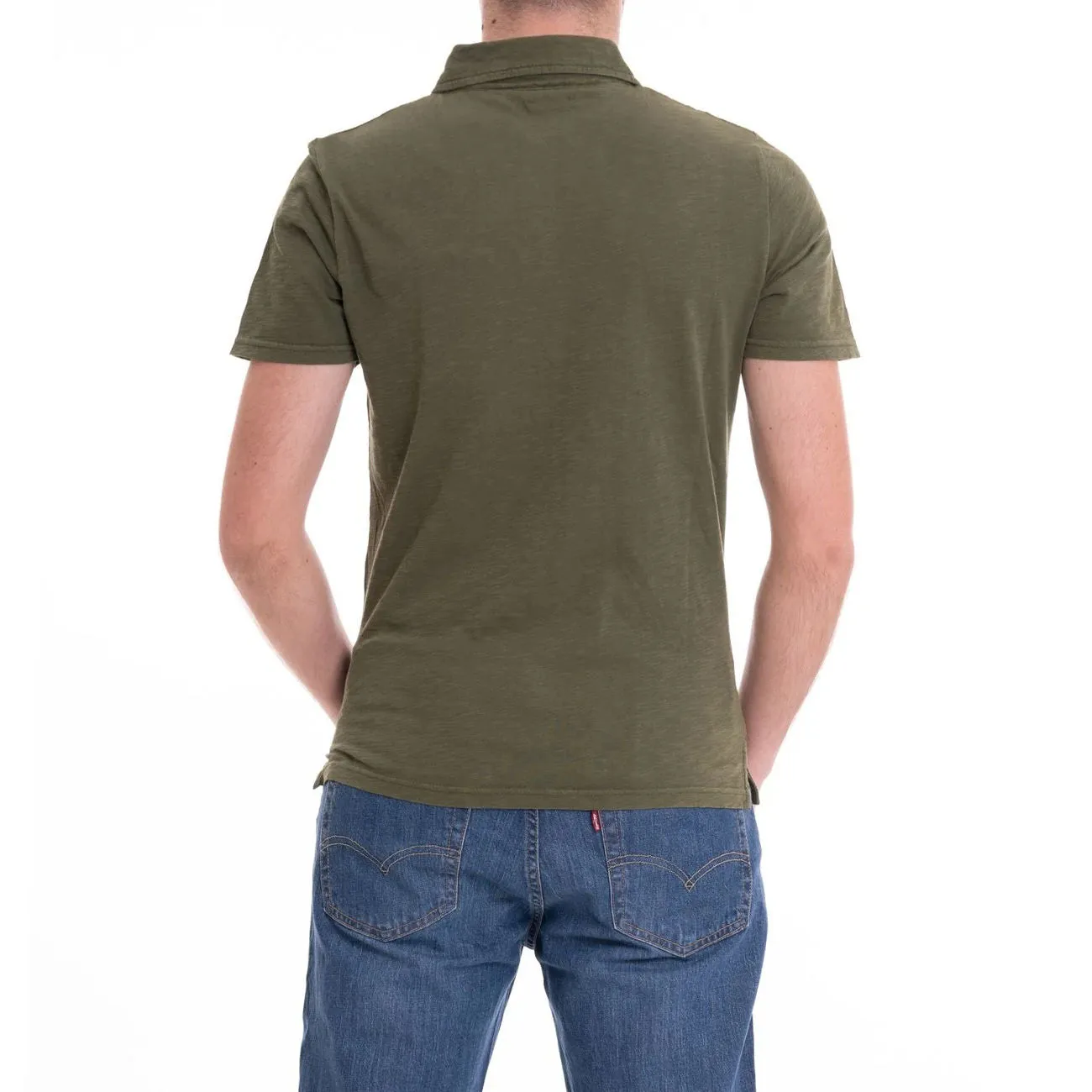 POLO JERSEY FIAMMATO Uomo Militare