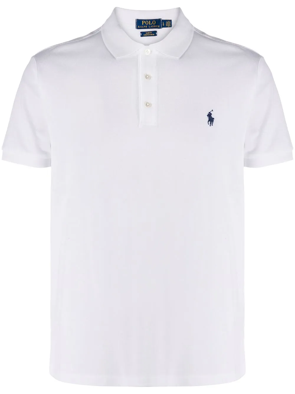 Polo Ralph Lauren Polo cintré en coton piqué stretch White