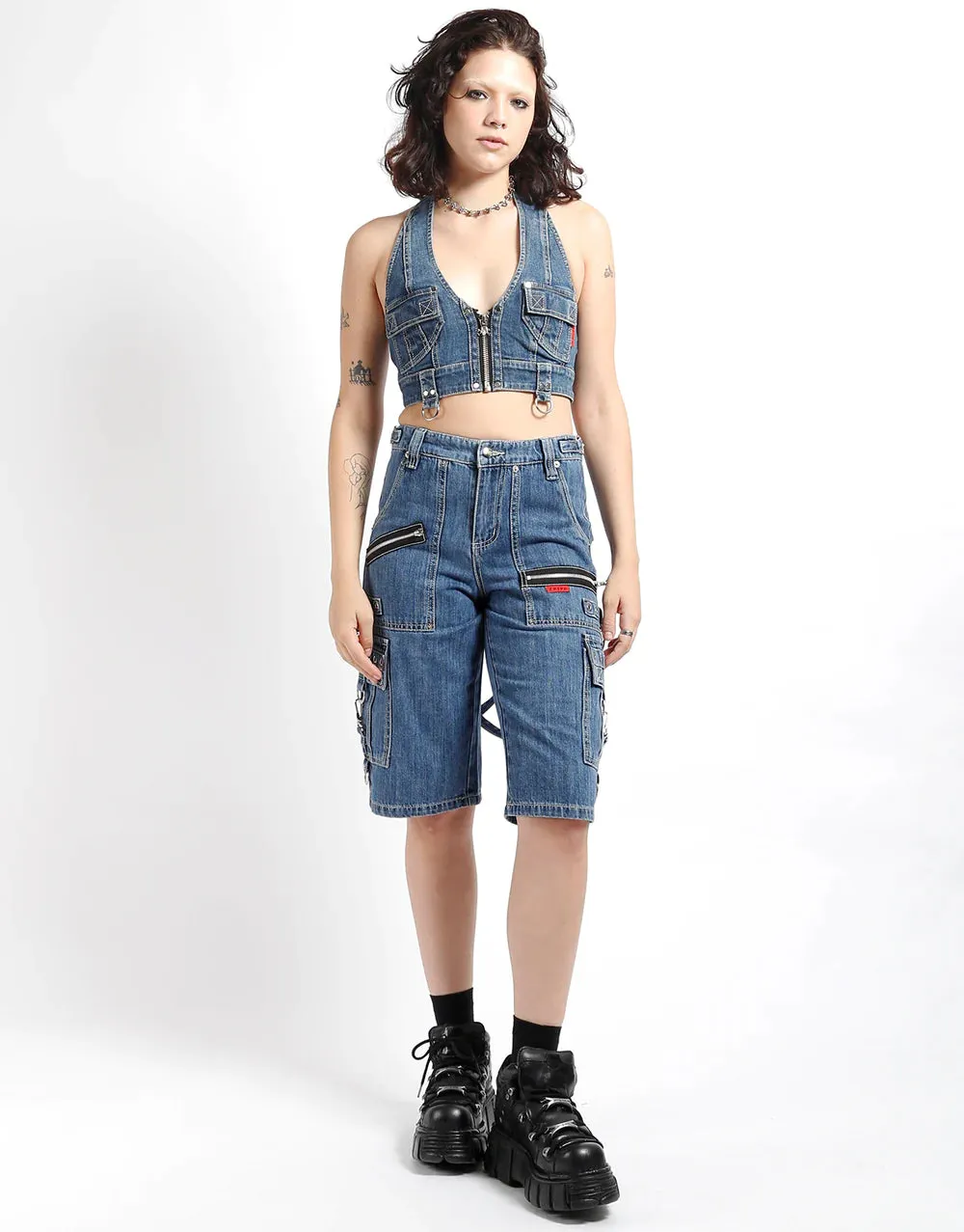 Power Halter Blue Denim