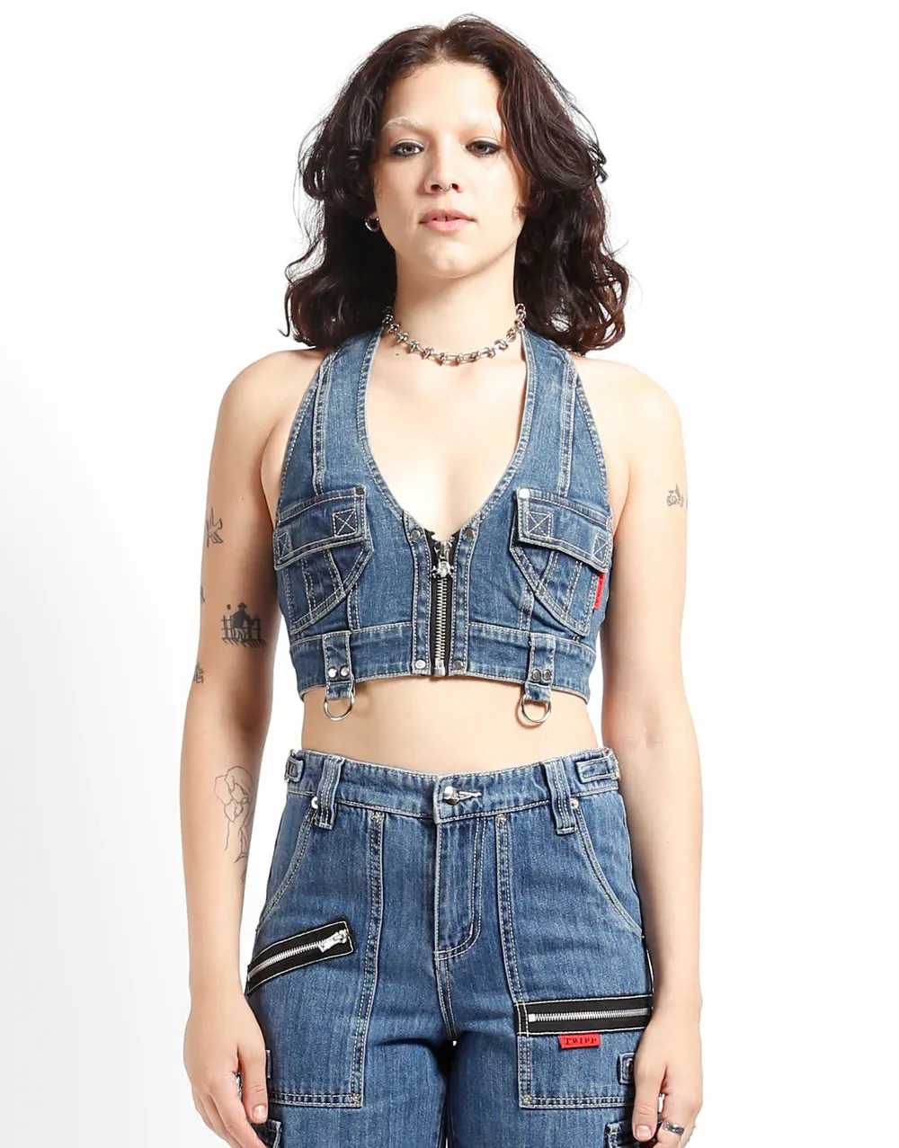 Power Halter Blue Denim