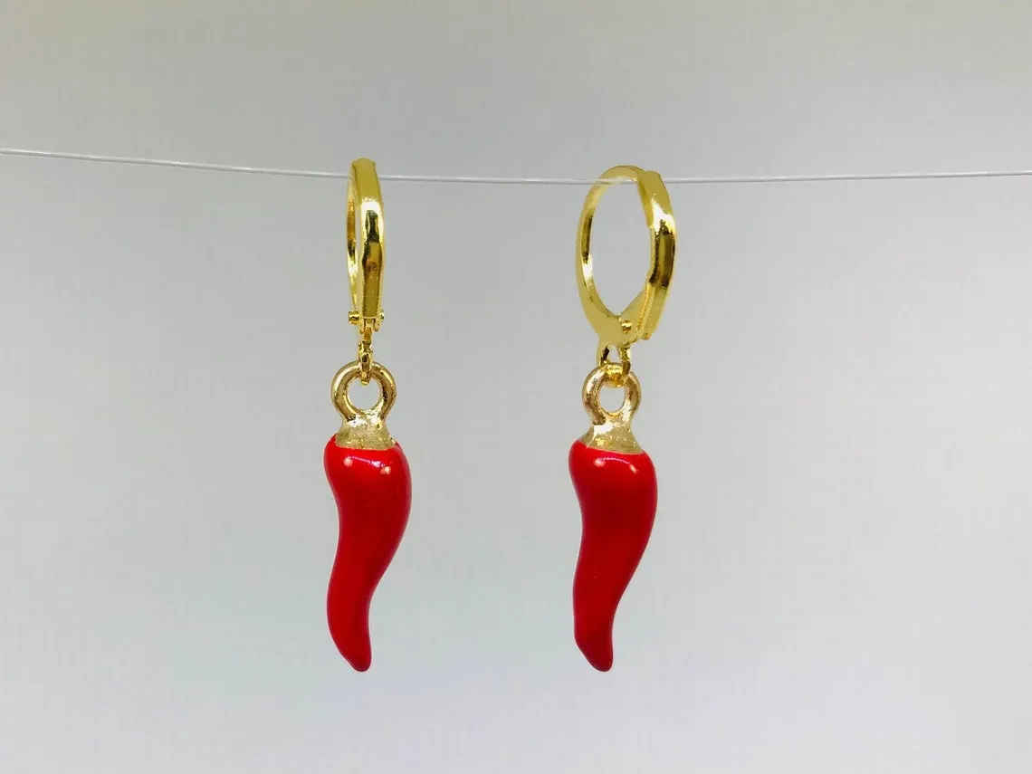 Red Chili Pepper Earrings