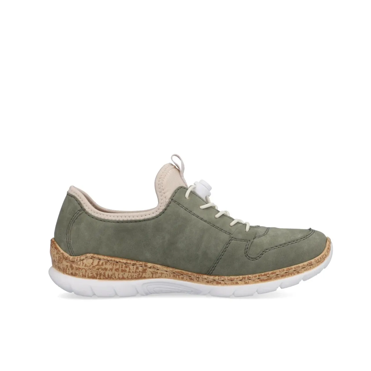 Rieker N42G0-52 Olive Toggle Sneaker