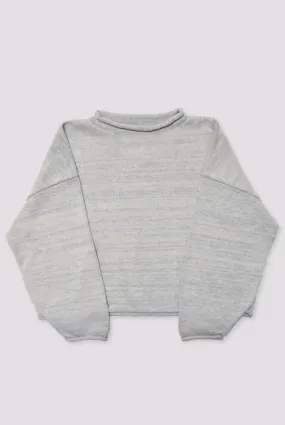 Rolled Sweater - Heather Grey