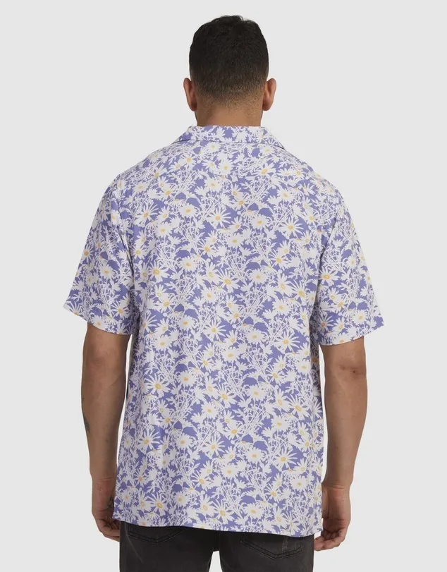 RVCA  |Flower Patterns Street Style Short Sleeves Shirts