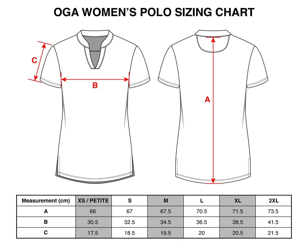 RWB Birdies of Paradise - OGA Ladies Polo - Red/White/Blue