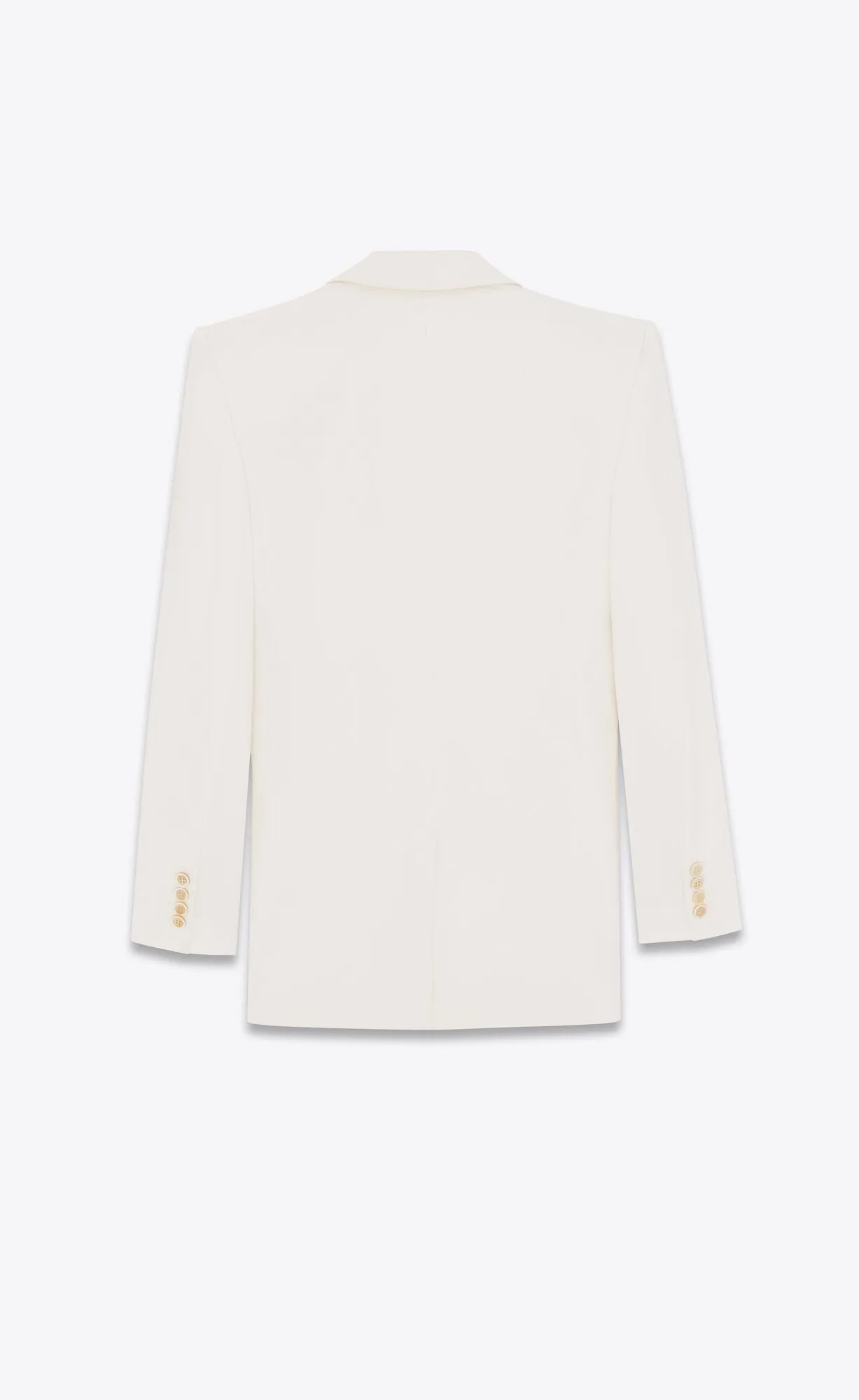 SAINT LAURENT Double-Breasted Satin Jacket for Women in Shell with Silk Material - FW23 Season