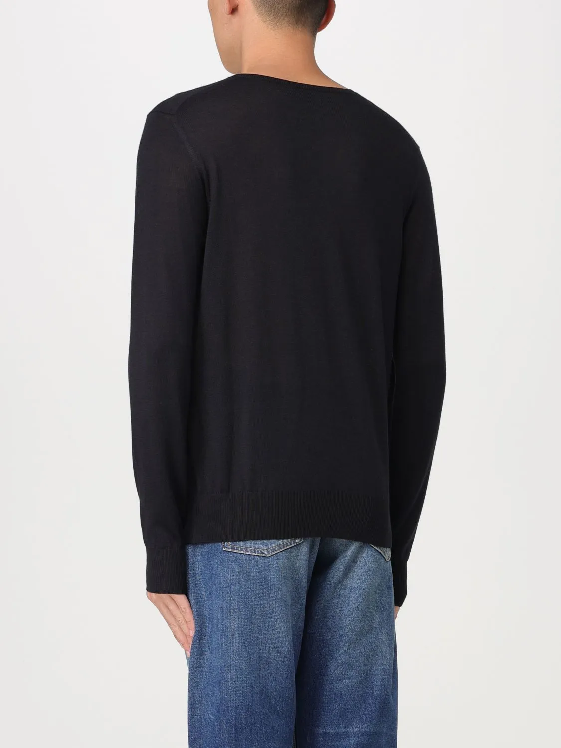 Saint Laurent  |Unisex Wool Boat Neck Long Sleeves Plain Logo Luxury