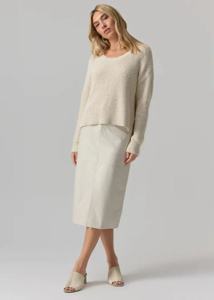 Sanctuary Scoop Neck Sweater - Eco Natural ***FINAL SALE***