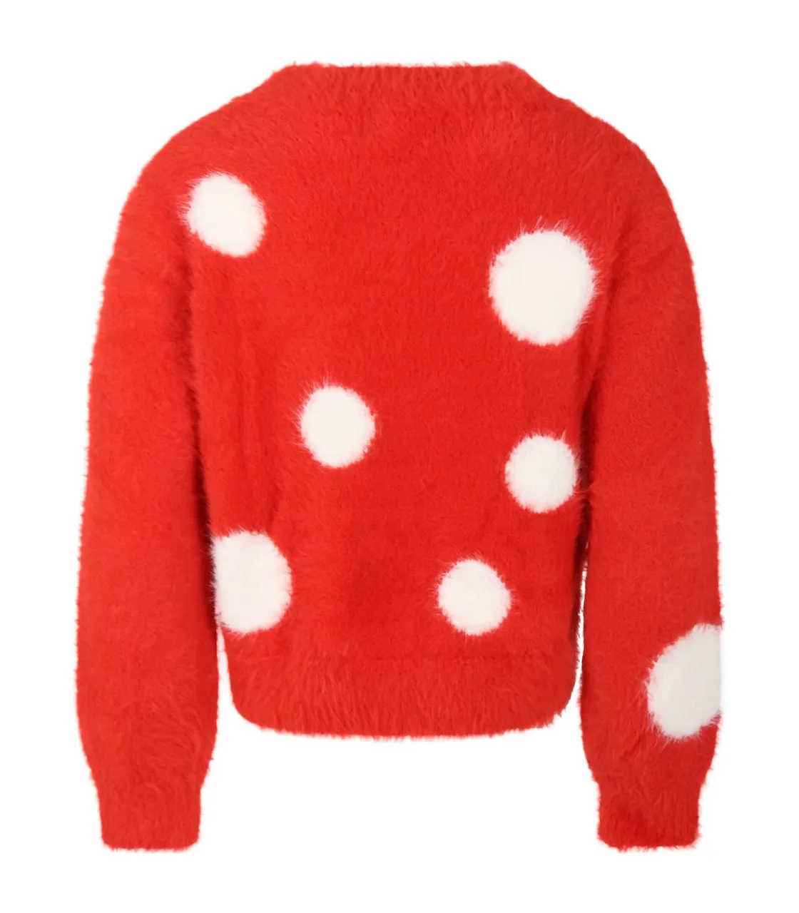 Stella McCartney GIRL MUSHROOM DOTS INTARSIA MOHAIRY SWEATER