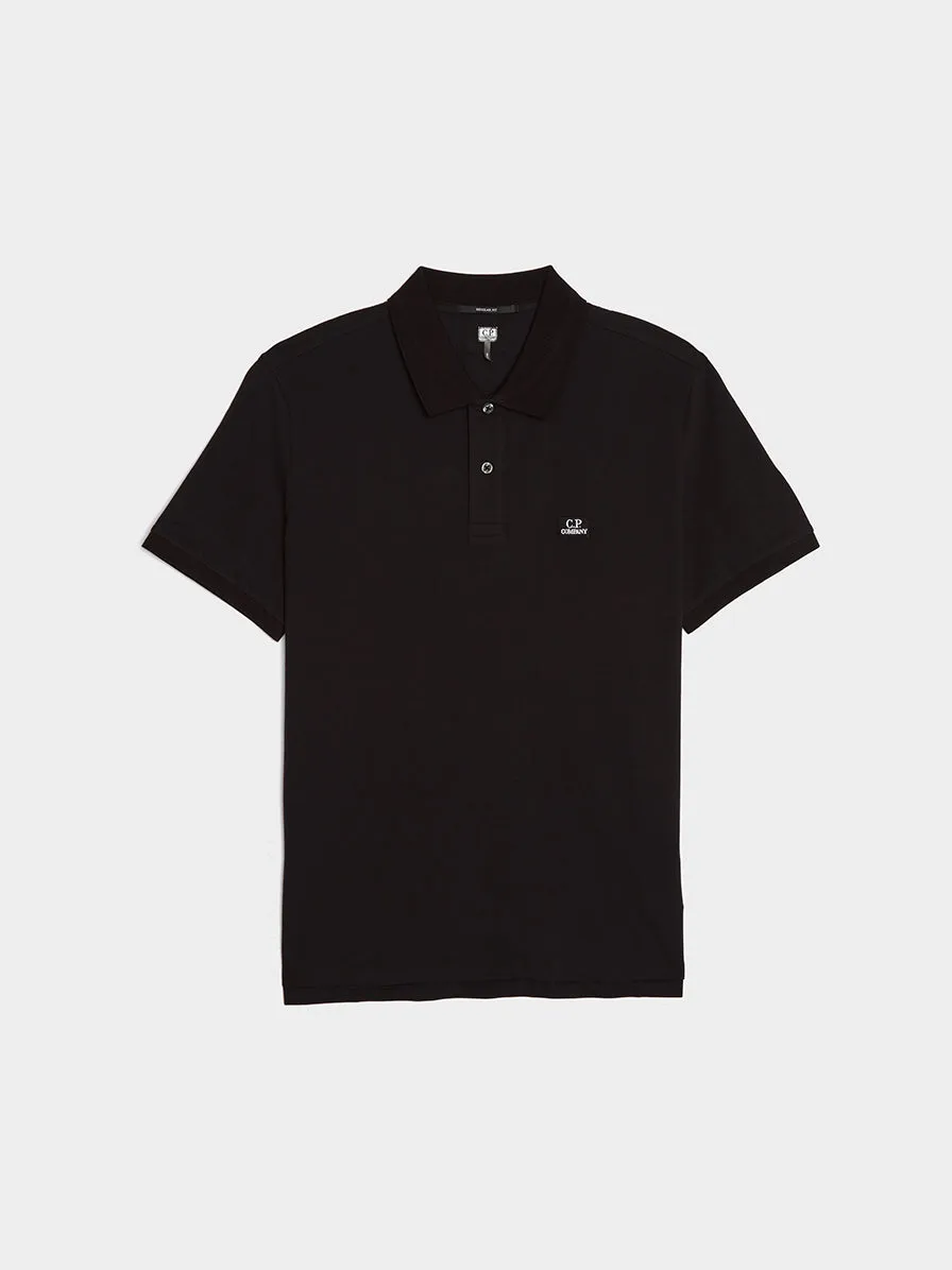 Stretch Piquet Polo Shirt, Black