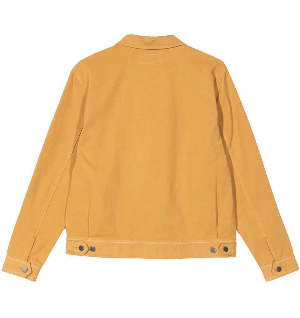 STSSY OVERDYED GARAGE JACKET // LEMON