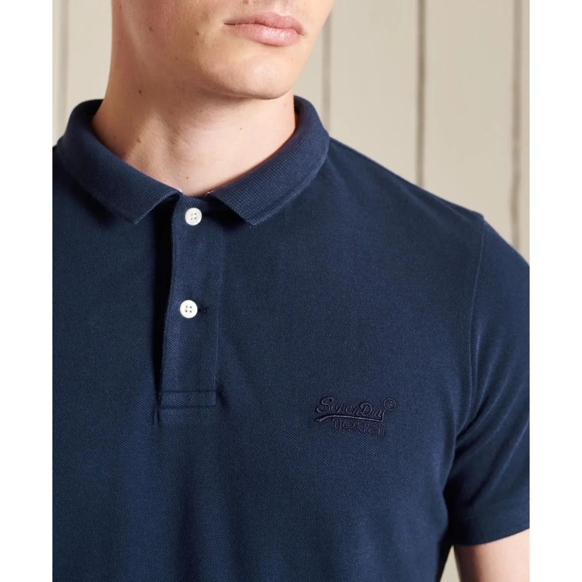 Superdry Classic Essential Logo Polo Shirt Rich Navy