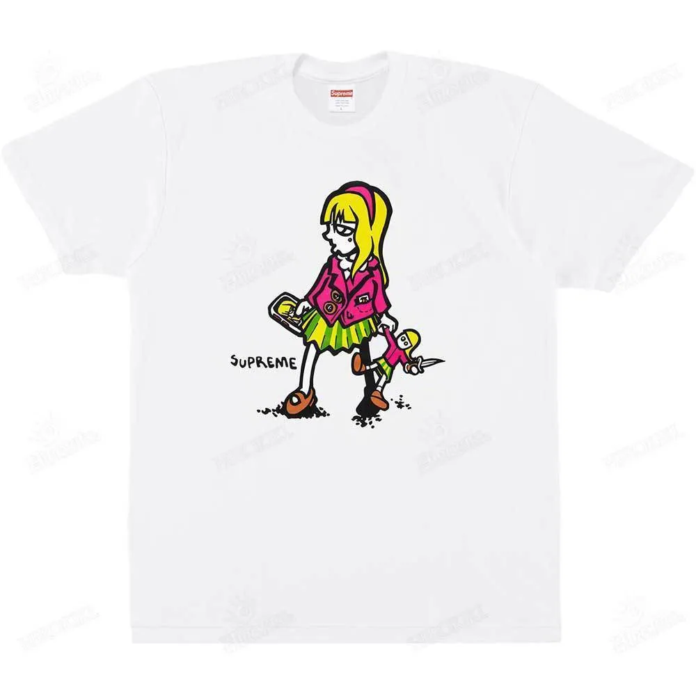 Supreme  |Unisex Street Style Collaboration Logo Skater Style T-Shirts