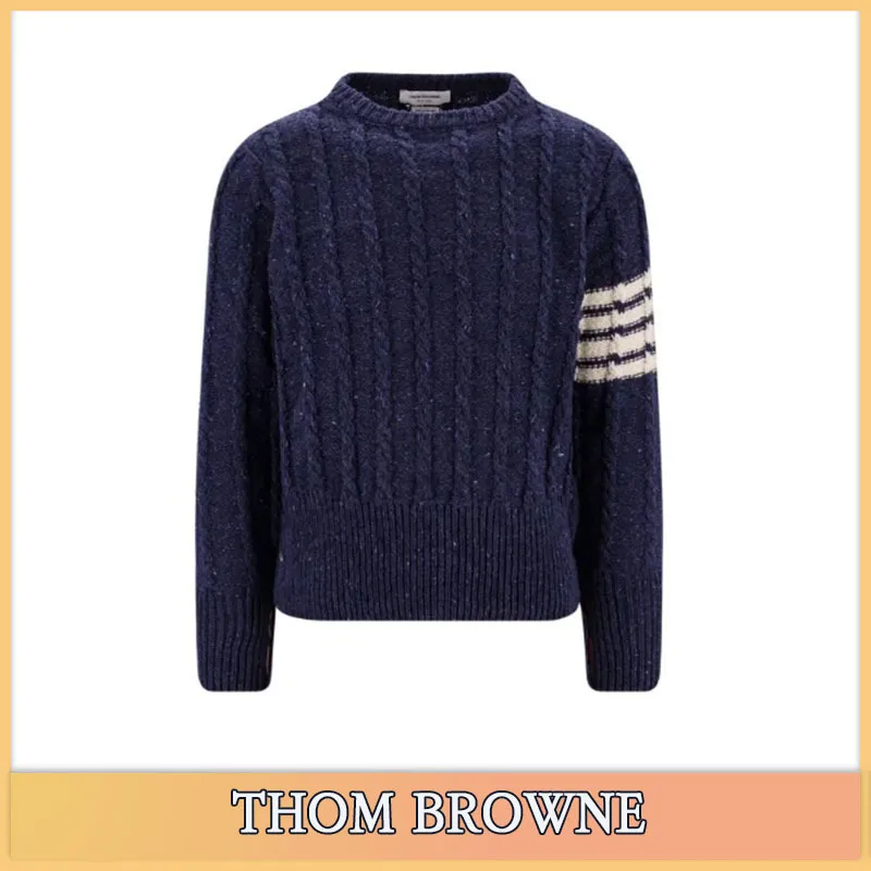 THOM BROWNE  |Unisex Street Style Logo Designers Sweaters