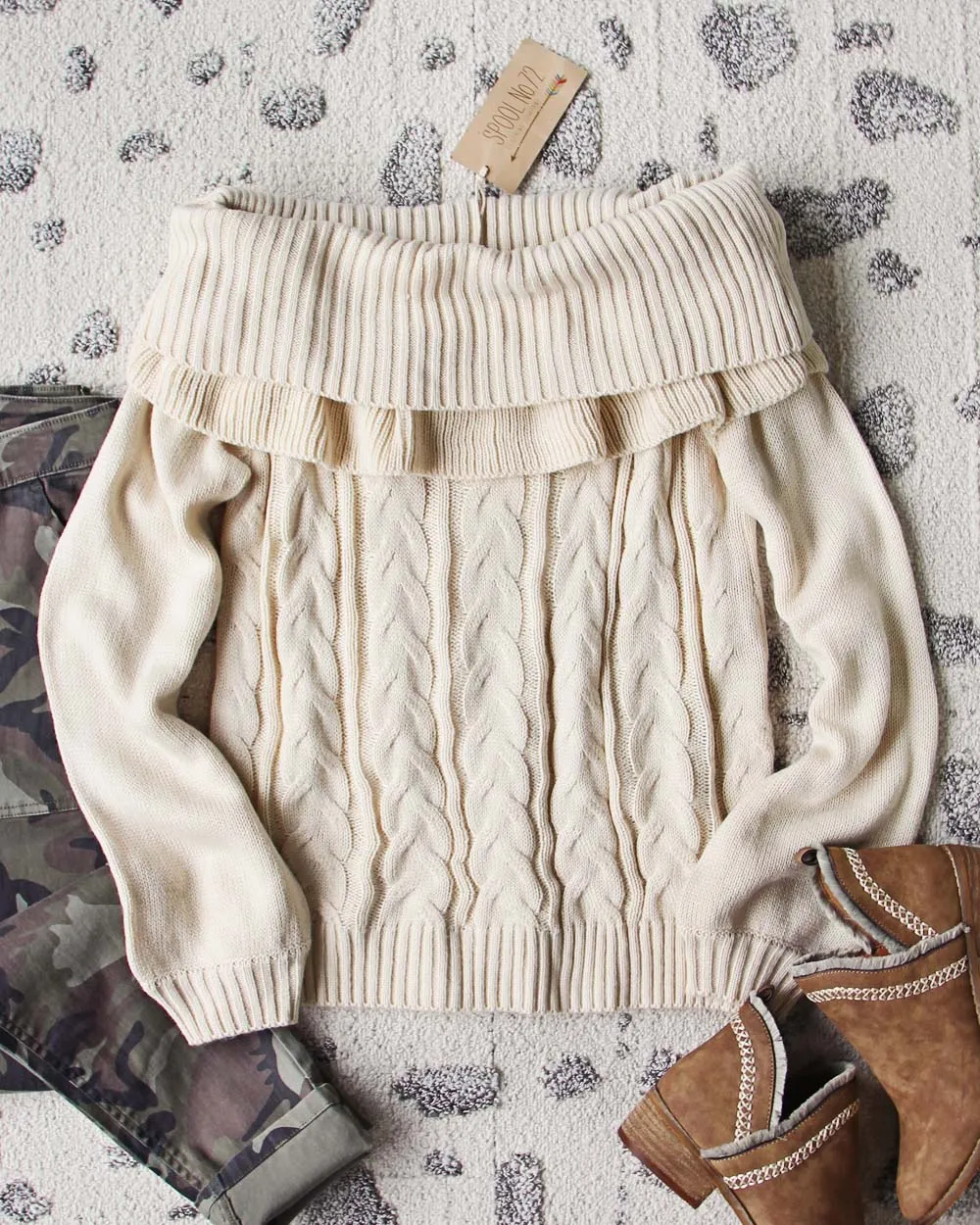 Timberline Cozy Sweater in Cream