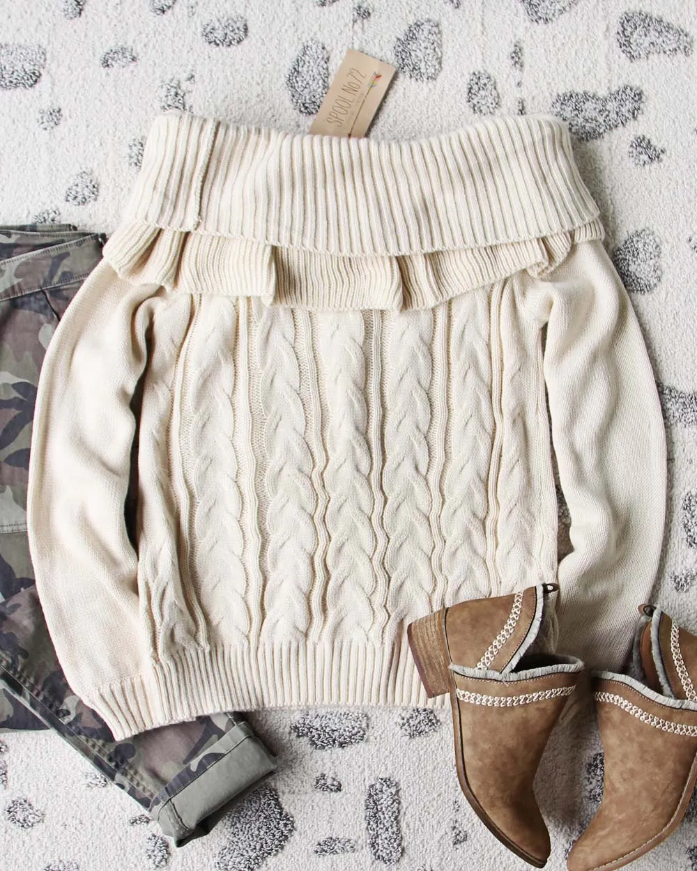 Timberline Cozy Sweater in Cream