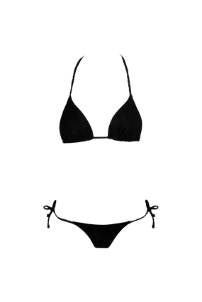 Triangle Bikini in Black - Bottom