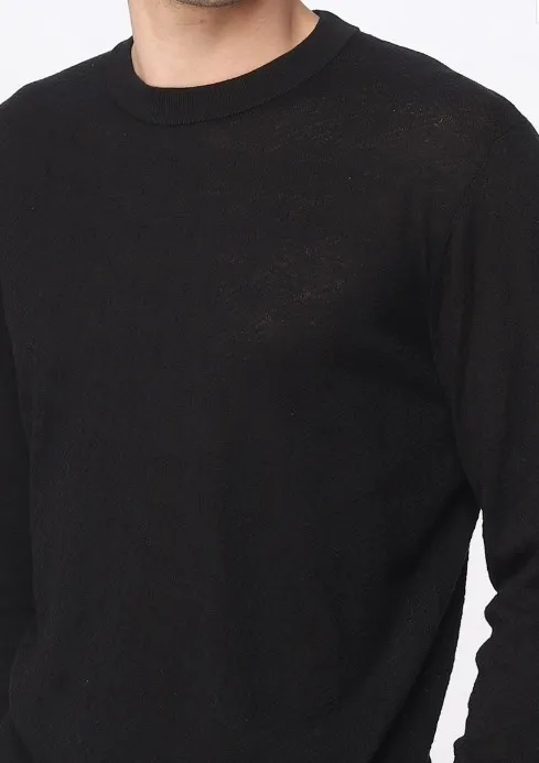 VERSACE  |Crew Neck Silk Long Sleeves Plain Cotton Luxury Sweaters