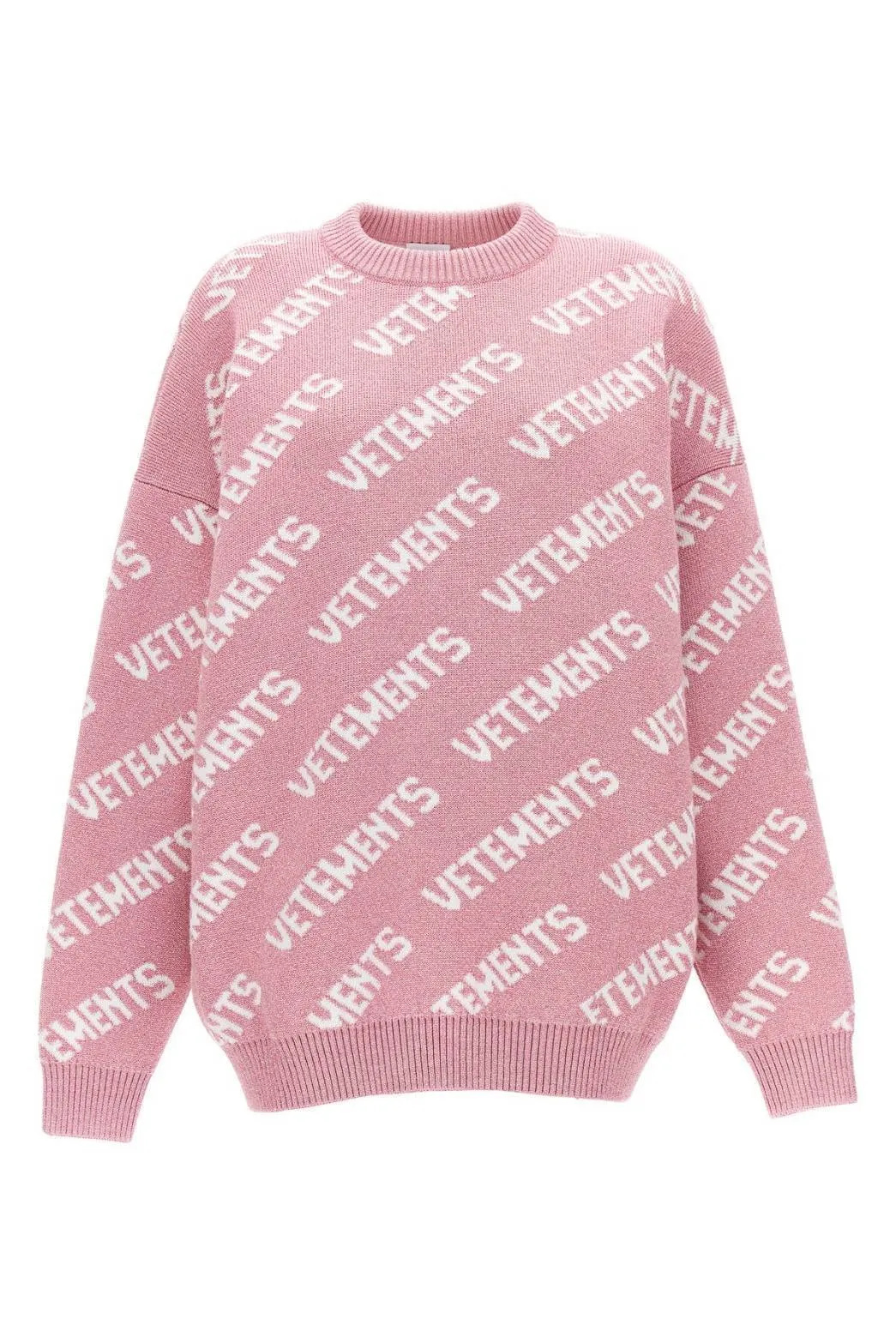 VETEMENTS  |Wool Nylon Street Style Long Sleeves Logo Sweaters