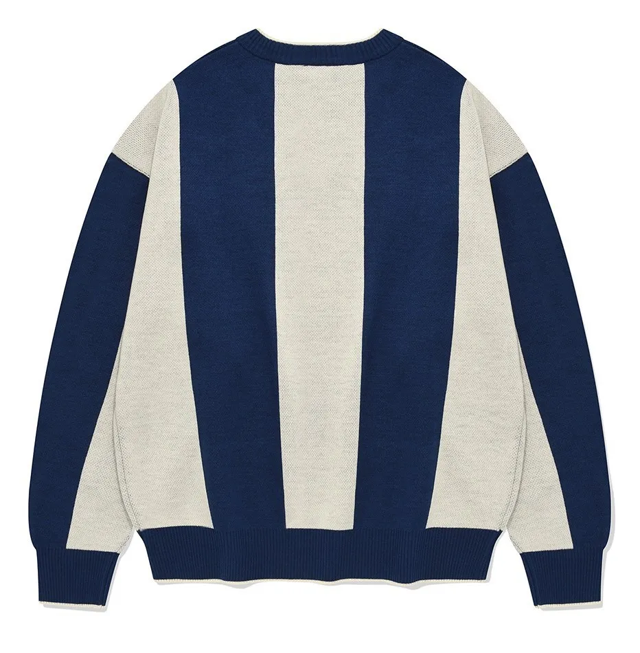 Vision Street Wear  |Stripes Unisex Street Style Logo Sweaters