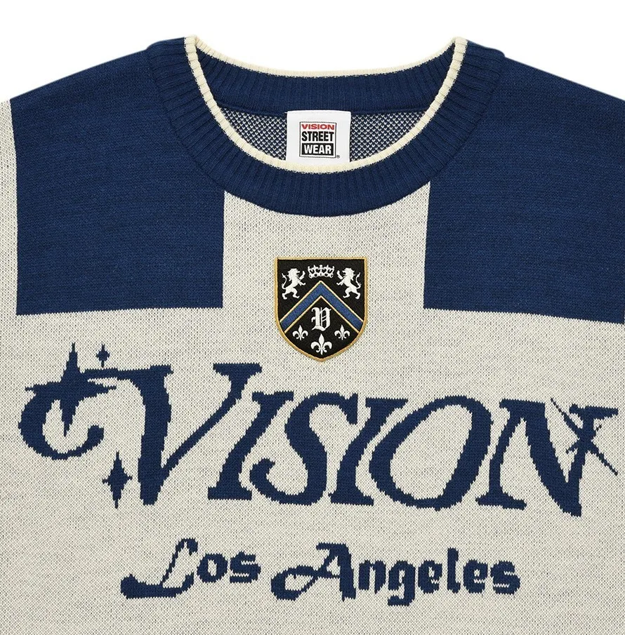 Vision Street Wear  |Stripes Unisex Street Style Logo Sweaters