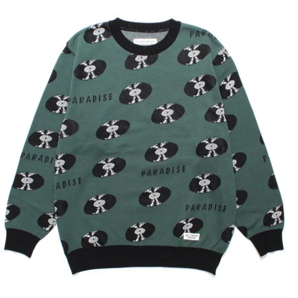 WACKO MARIA  |Crew Neck Street Style Long Sleeves Cotton Sweaters