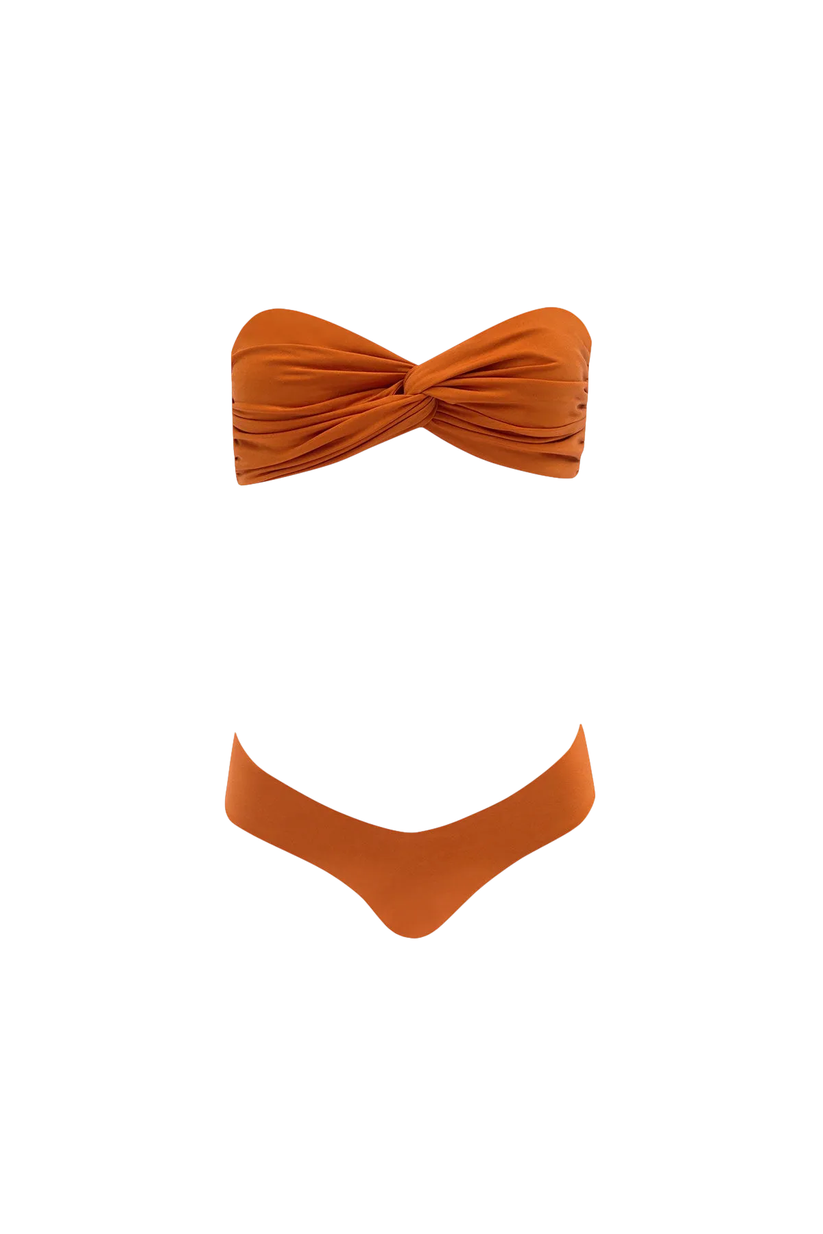 Wave Bikini in Tangerine - Bottom