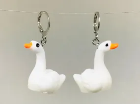 White Swan Earrings