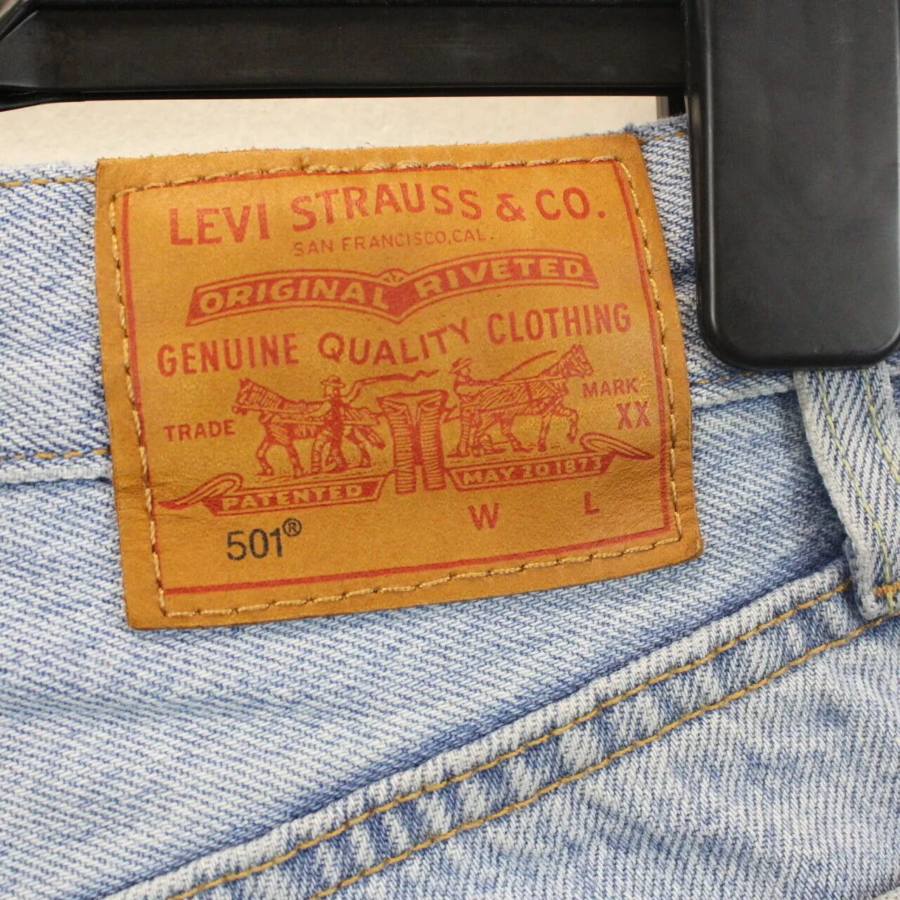 Womens LEVIS 501 Big E Jeans Light Blue | W28 L26