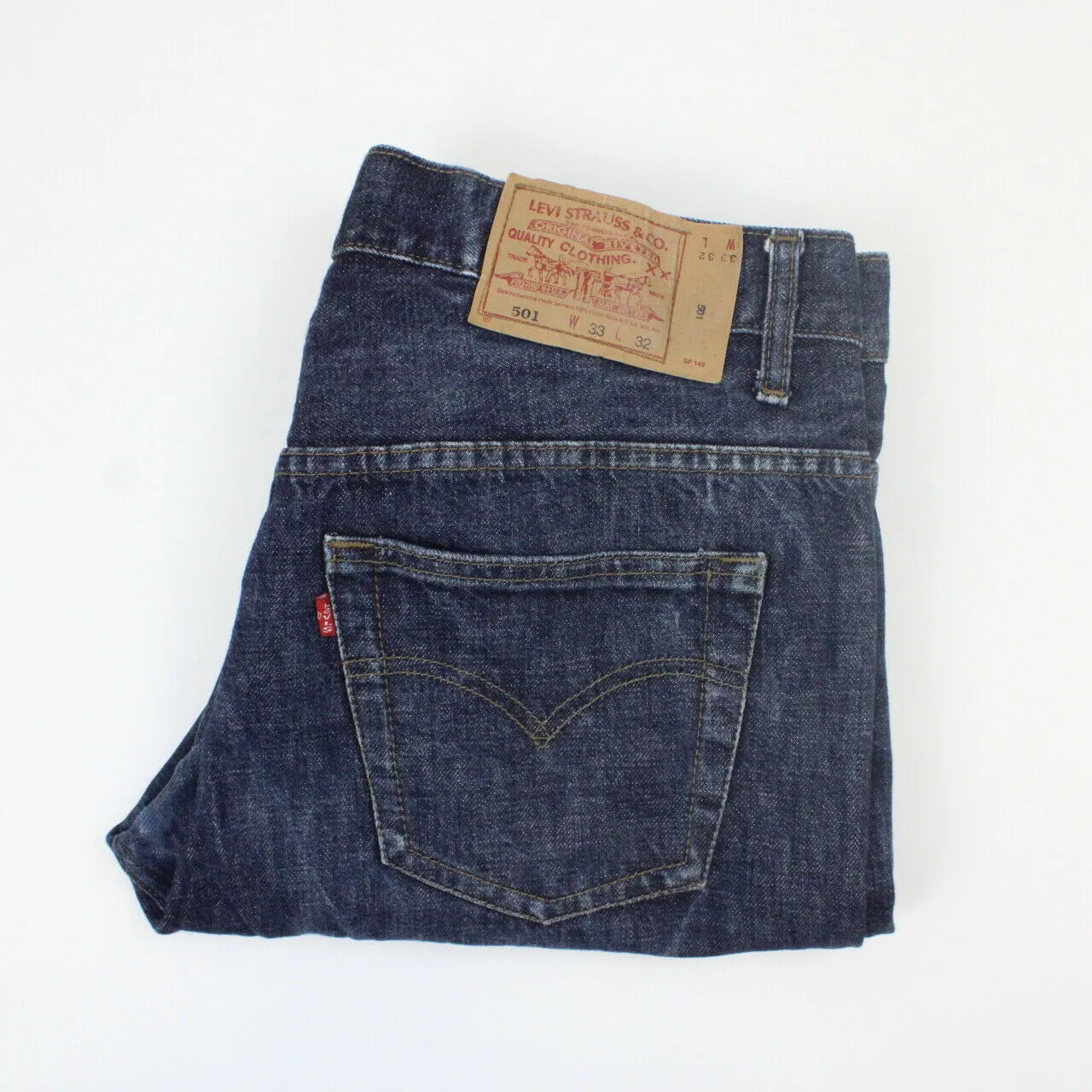 Womens LEVIS 501 Jeans Dark Blue | W33 L28