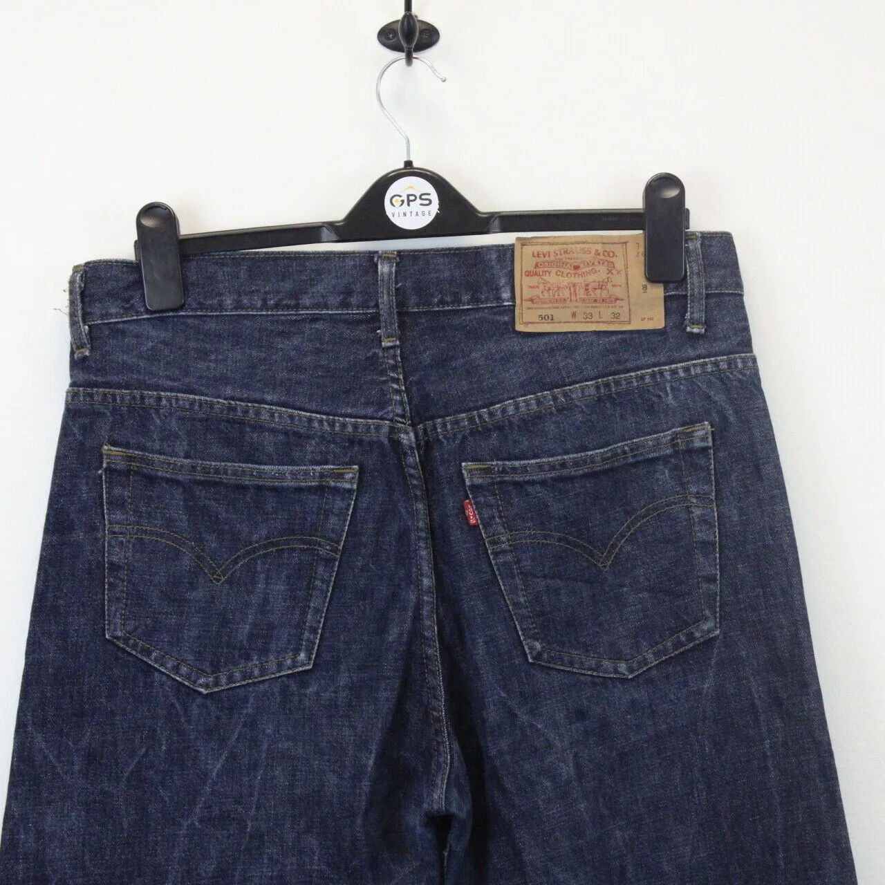 Womens LEVIS 501 Jeans Dark Blue | W33 L28