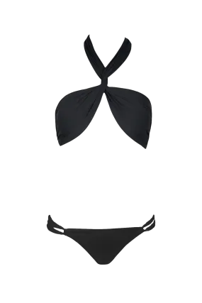 Wrap Bikini in Black - Bottom