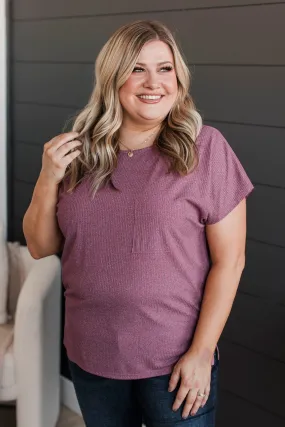 Wrapped Around Your Finger Knit Top- Marsala