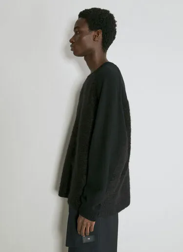 Y-3  |Crew Neck Wool Nylon Street Style Long Sleeves Designers