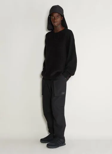 Y-3  |Crew Neck Wool Nylon Street Style Long Sleeves Designers